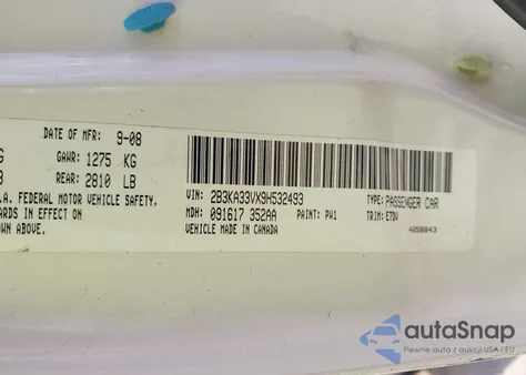 2009 Dodge Charger Sxt from USA, damaged, VIN 2B3KA33VX9H532493